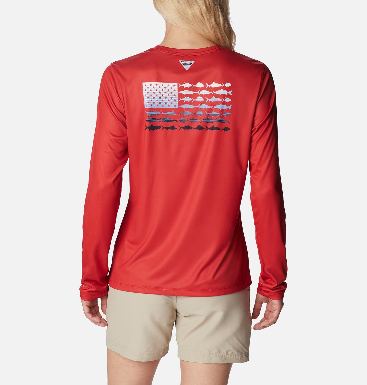 Women's Tidal Tee™ PFG Fish Flag Long Sleeve Shirt 1
