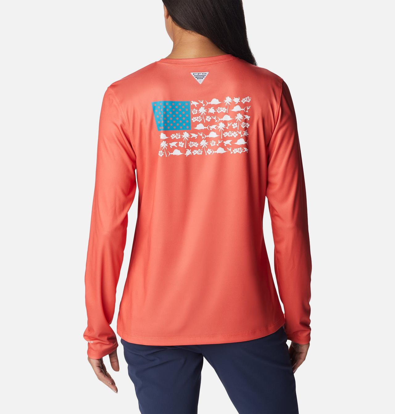 Women's Tidal Tee™ PFG Fish Flag Long Sleeve Shirt 1