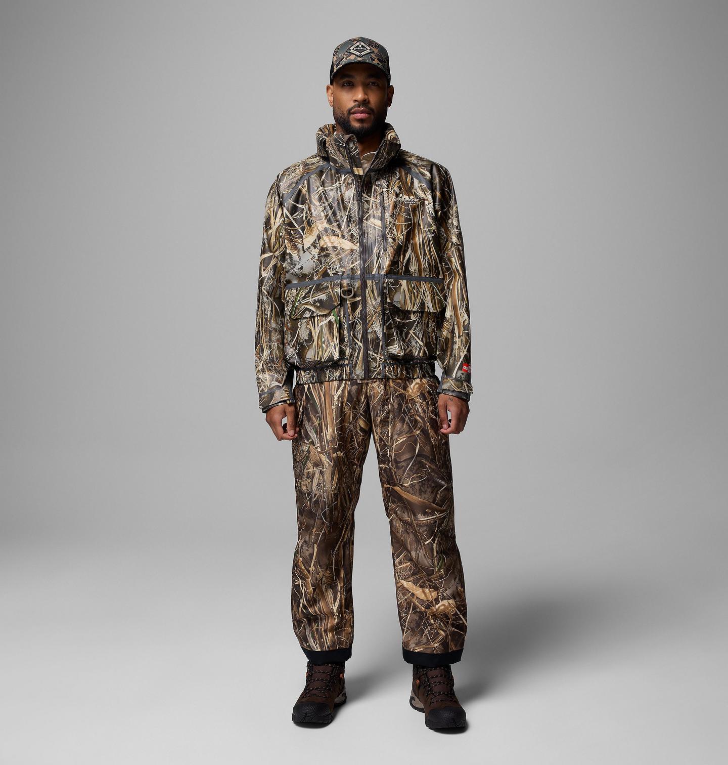 Мужские куртки Columbia Widgeon ODX Wader Hooded Rain Shell, цвет: Realtree Max7 — фото 2
