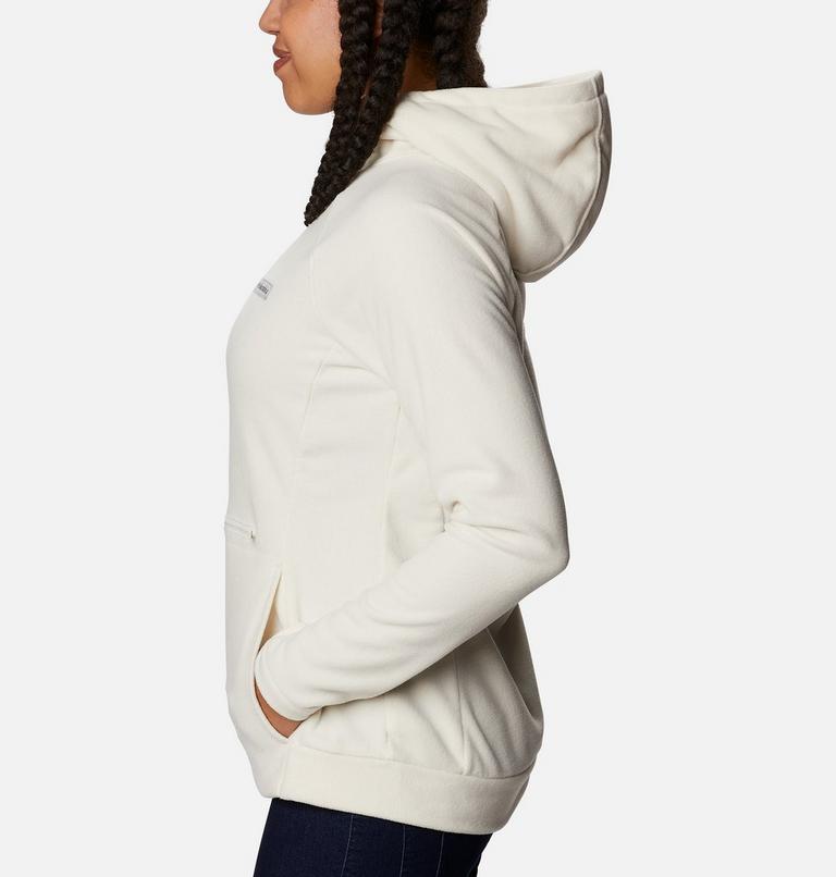 Women's Ali Peak Hooded Fleece, Color: Chalk, image 3