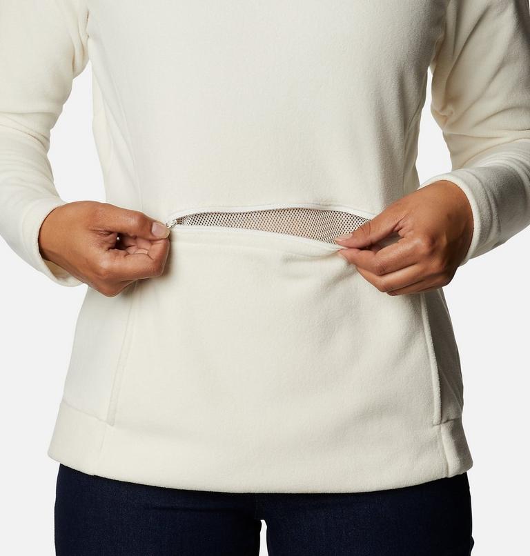 Women's Ali Peak Hooded Fleece, Color: Chalk, image 6