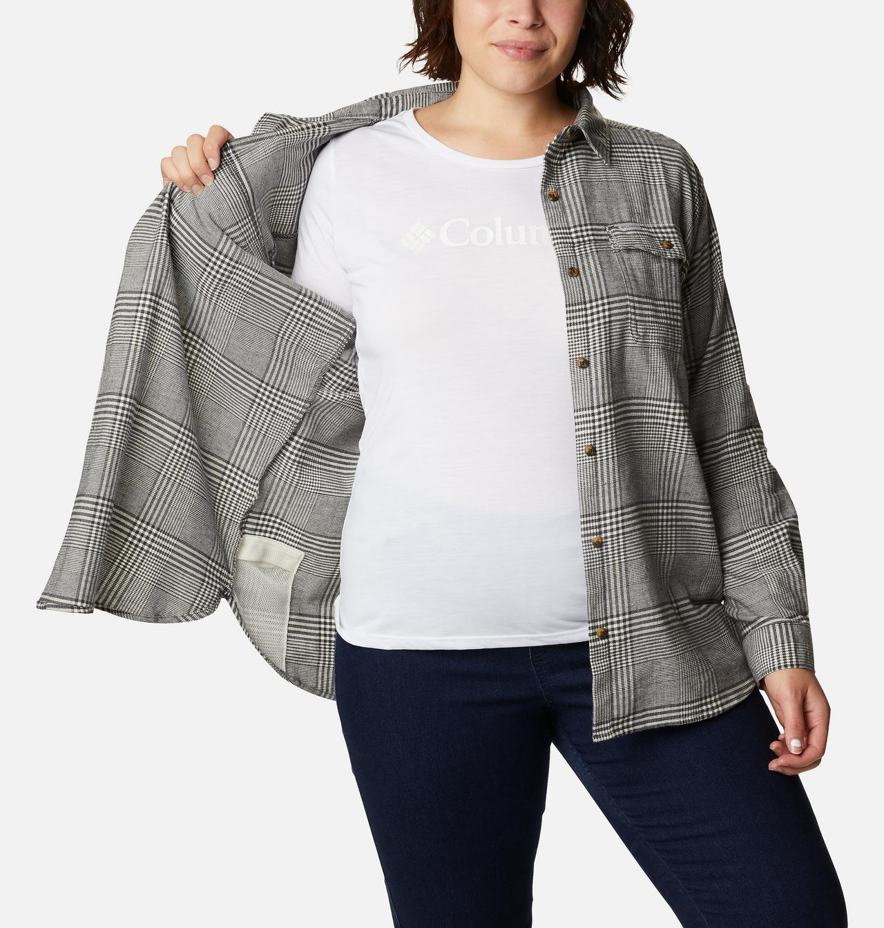 Women's Pine Street™ Stretch Flannel - Plus Size 5