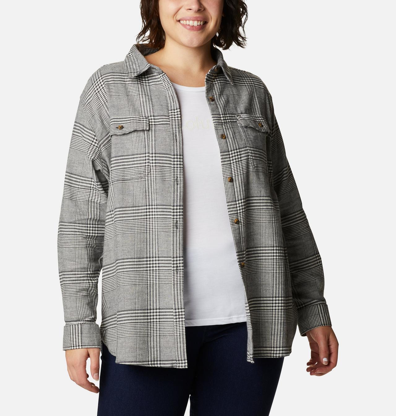 Women's Pine Street™ Stretch Flannel - Plus Size 6
