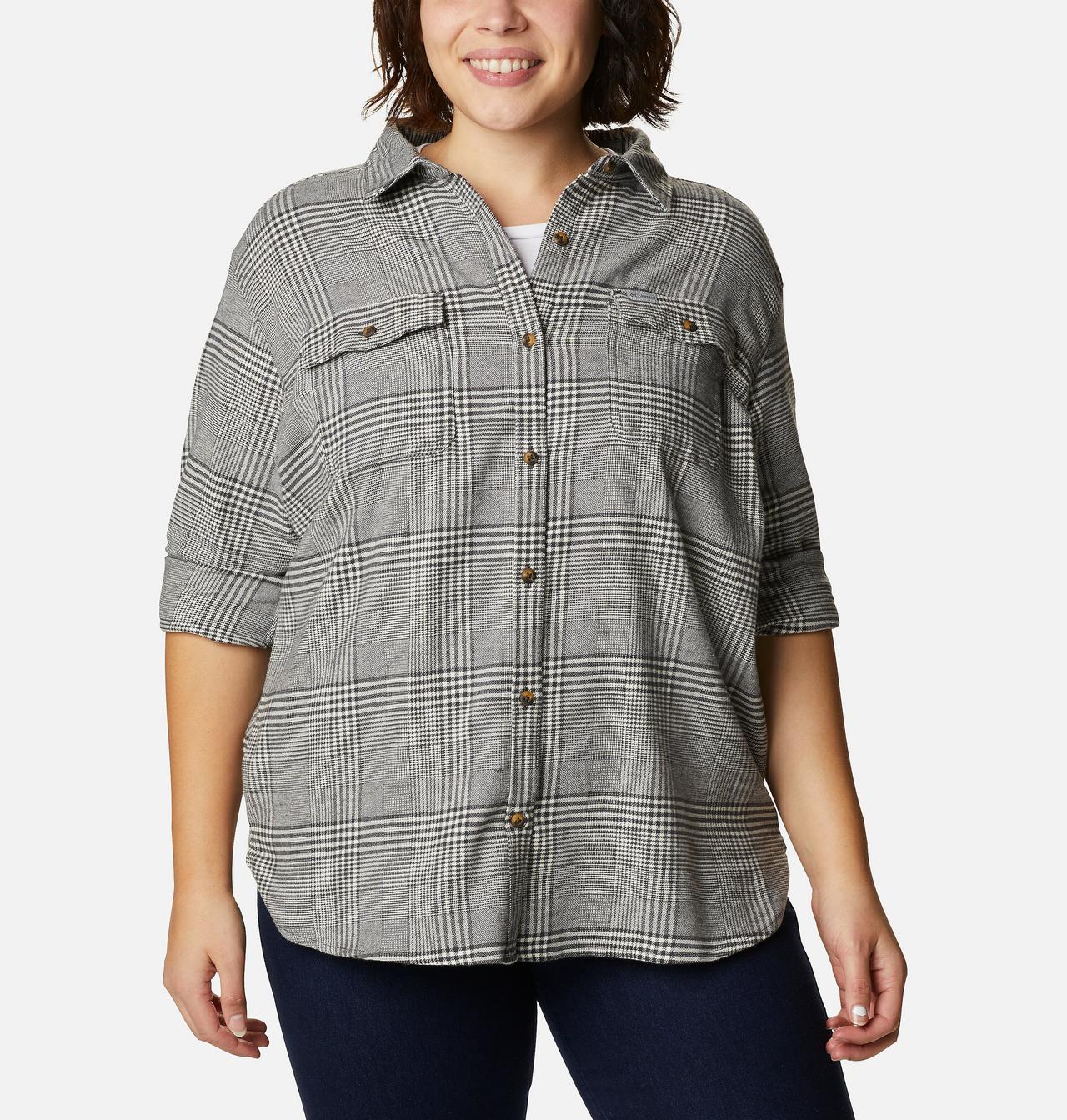 Women's Pine Street™ Stretch Flannel - Plus Size 1