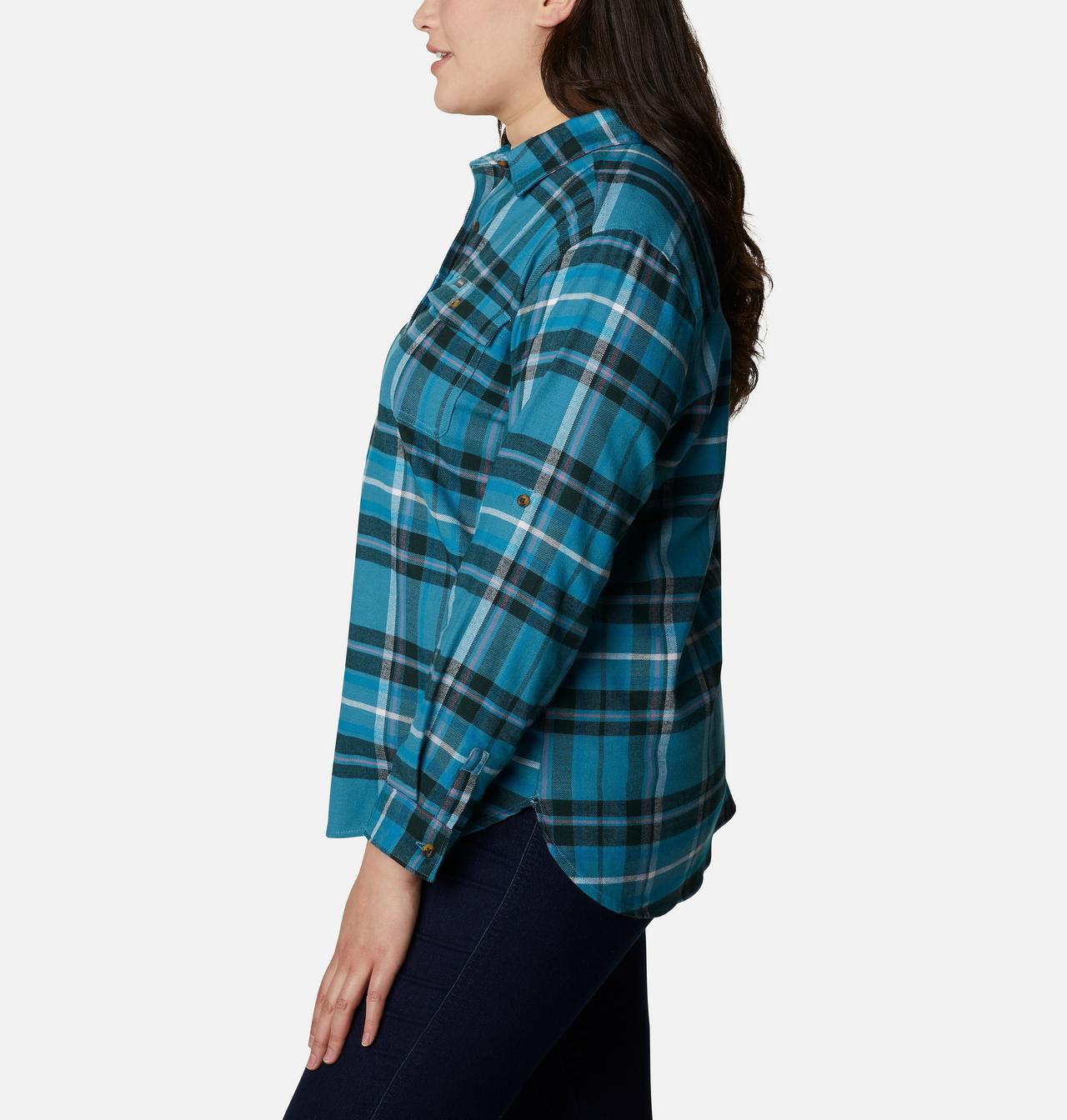 Women's Pine Street™ Stretch Flannel - Plus Size 3