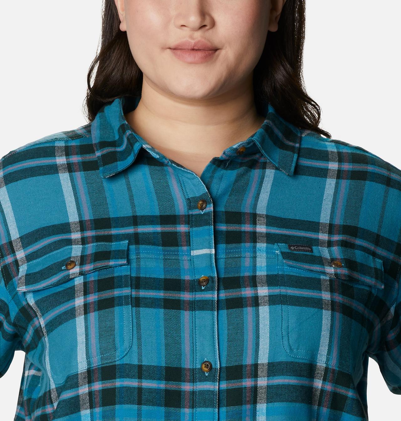 Women's Pine Street™ Stretch Flannel - Plus Size 4