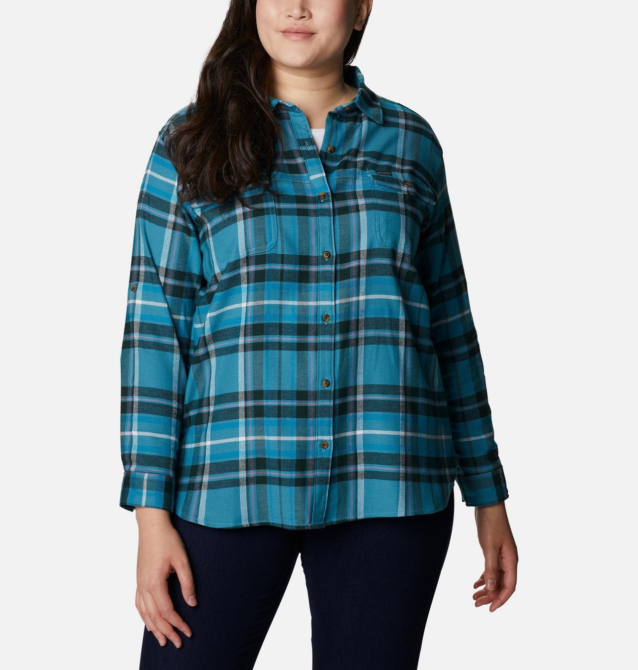 Women's Pine Street™ Stretch Flannel - Plus Size 1