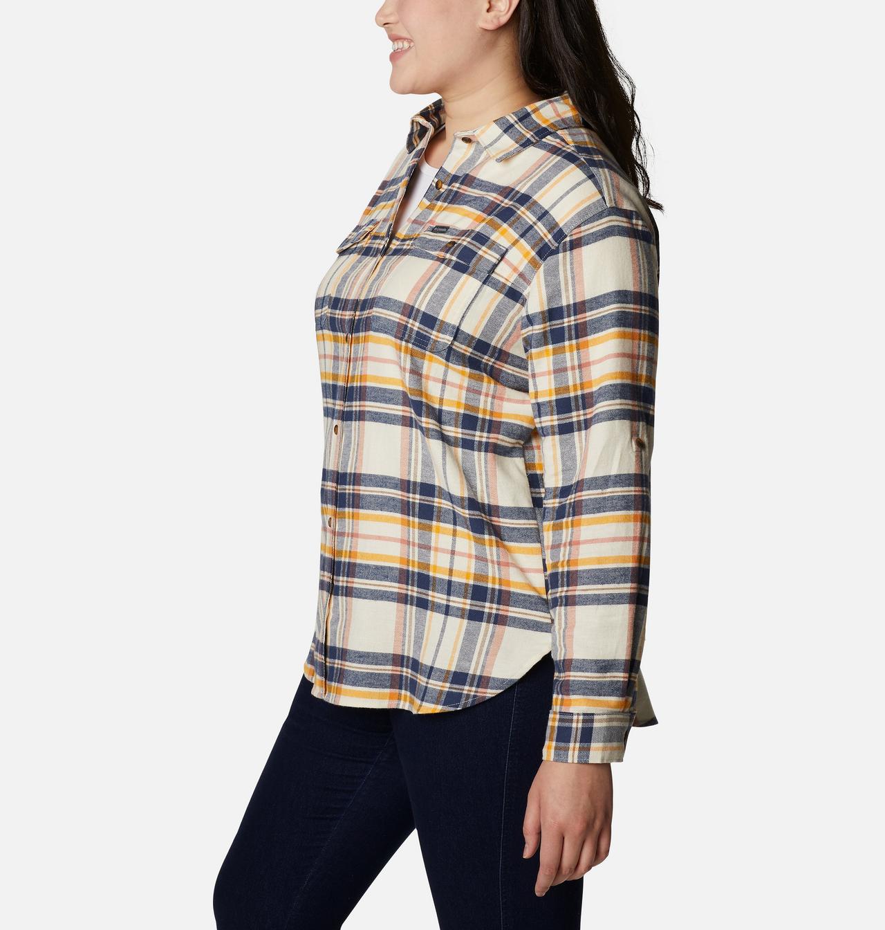 Women's Pine Street™ Stretch Flannel - Plus Size 3