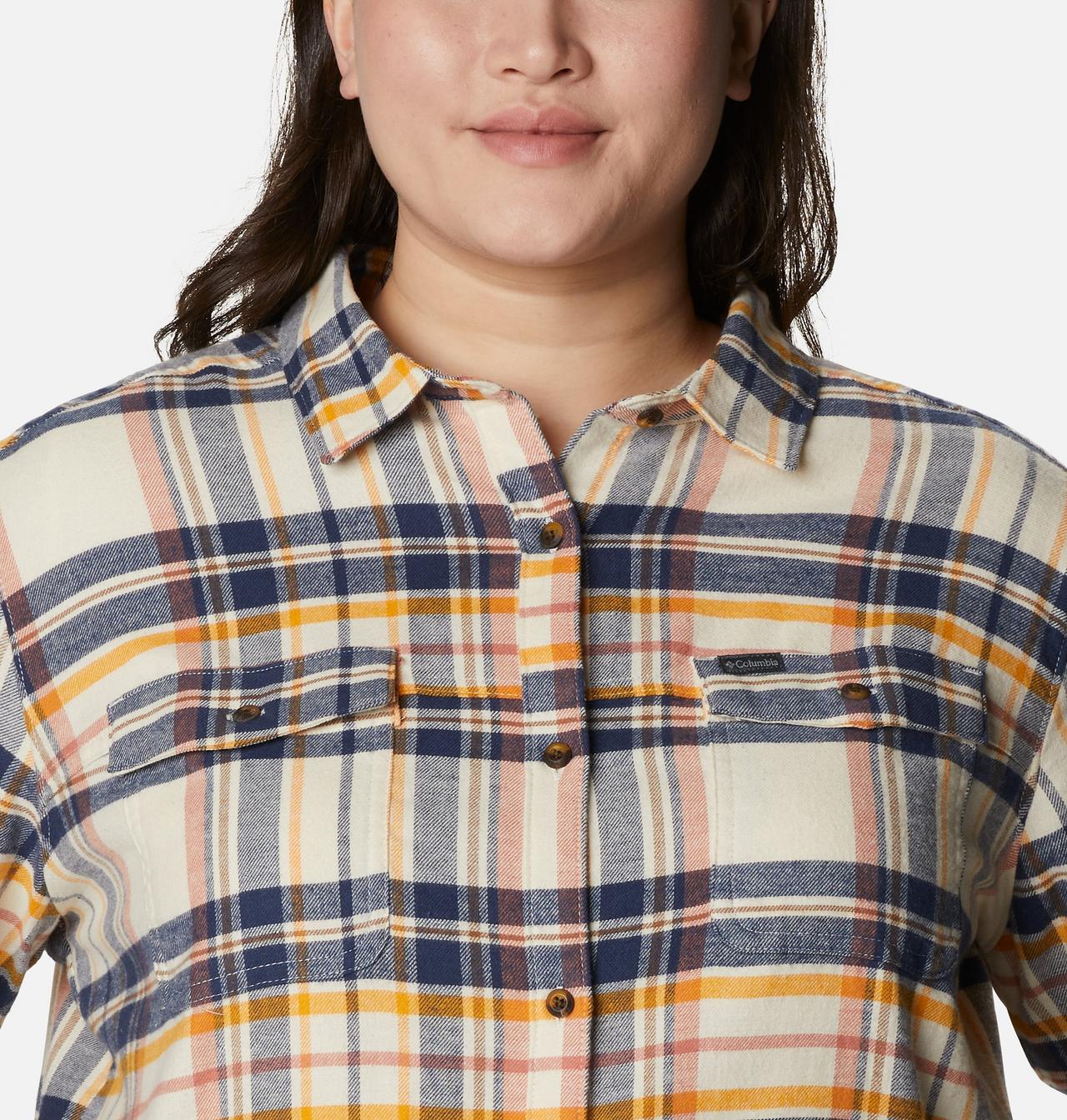 Women's Pine Street™ Stretch Flannel - Plus Size 4