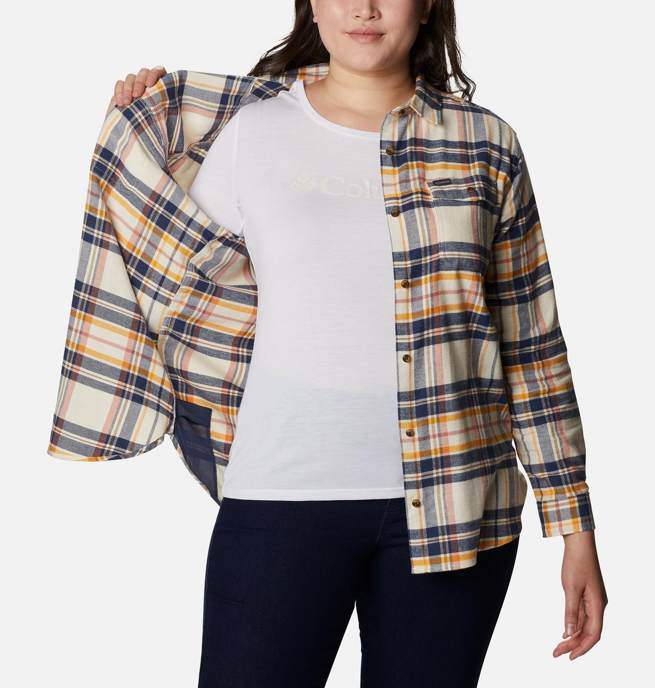 Women's Pine Street™ Stretch Flannel - Plus Size 5