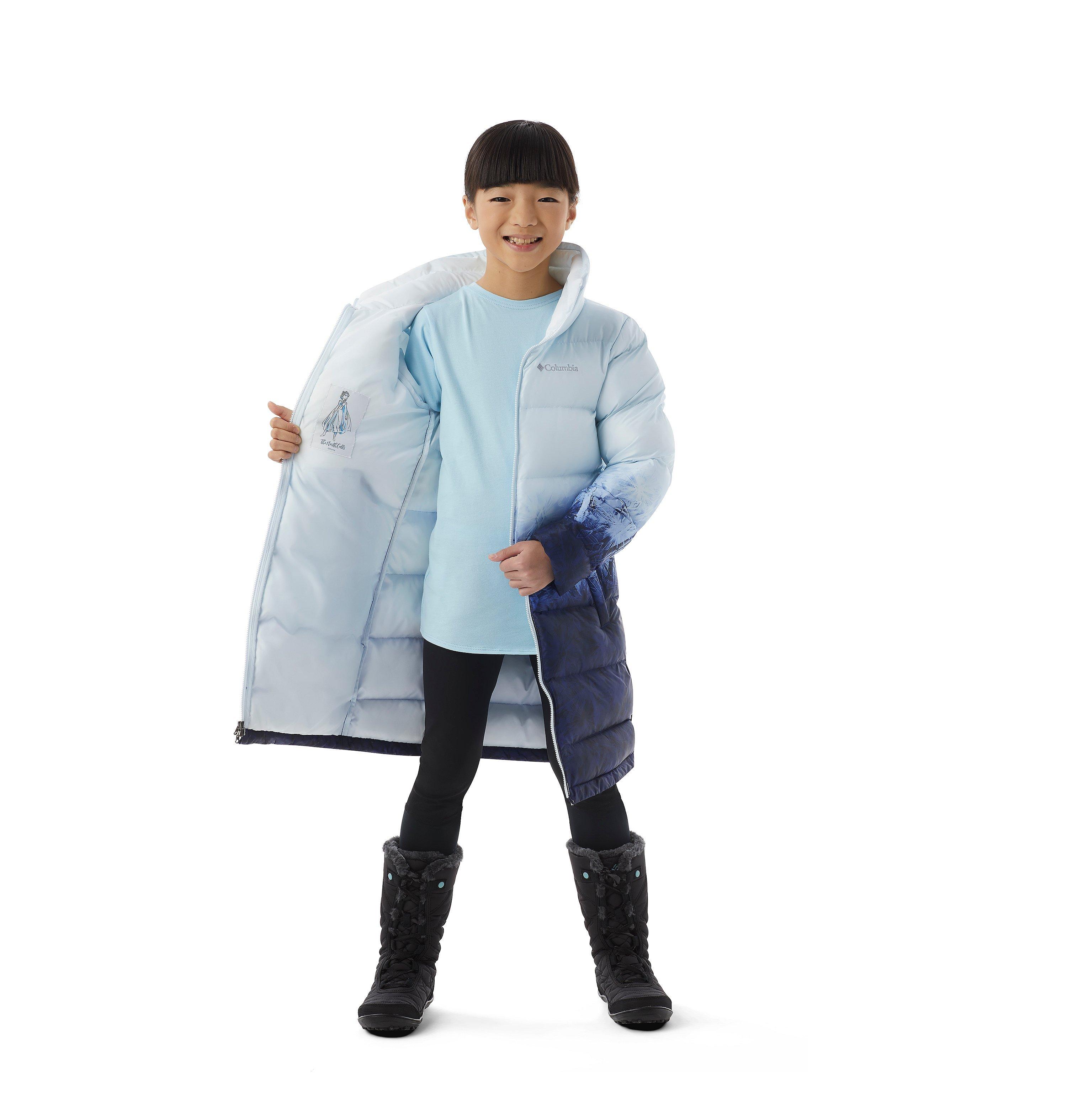 Girls' Disney Elsa Long Puffer Jacket 4