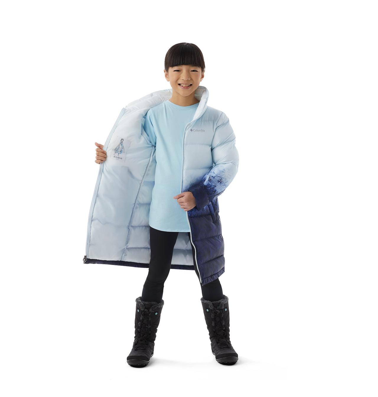 Girls' Disney Elsa Long Puffer Jacket 4