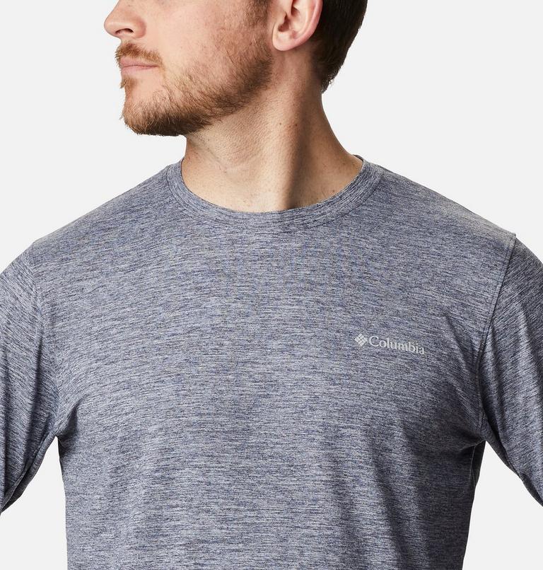 Tech Trail Long Sleeve Crew II | 464 | XXL, Color: Collegiate Navy Heather, image 4