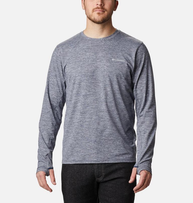 Tech Trail Long Sleeve Crew II | 464 | XXL, Color: Collegiate Navy Heather, image 1