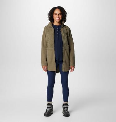 Columbia Lodge Sherpa Fleece Jacke für Frauen, Color: Stone Green, image 3