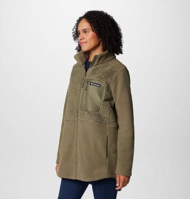 Columbia Lodge Sherpa Fleece Jacke für Frauen, Color: Stone Green, image 4