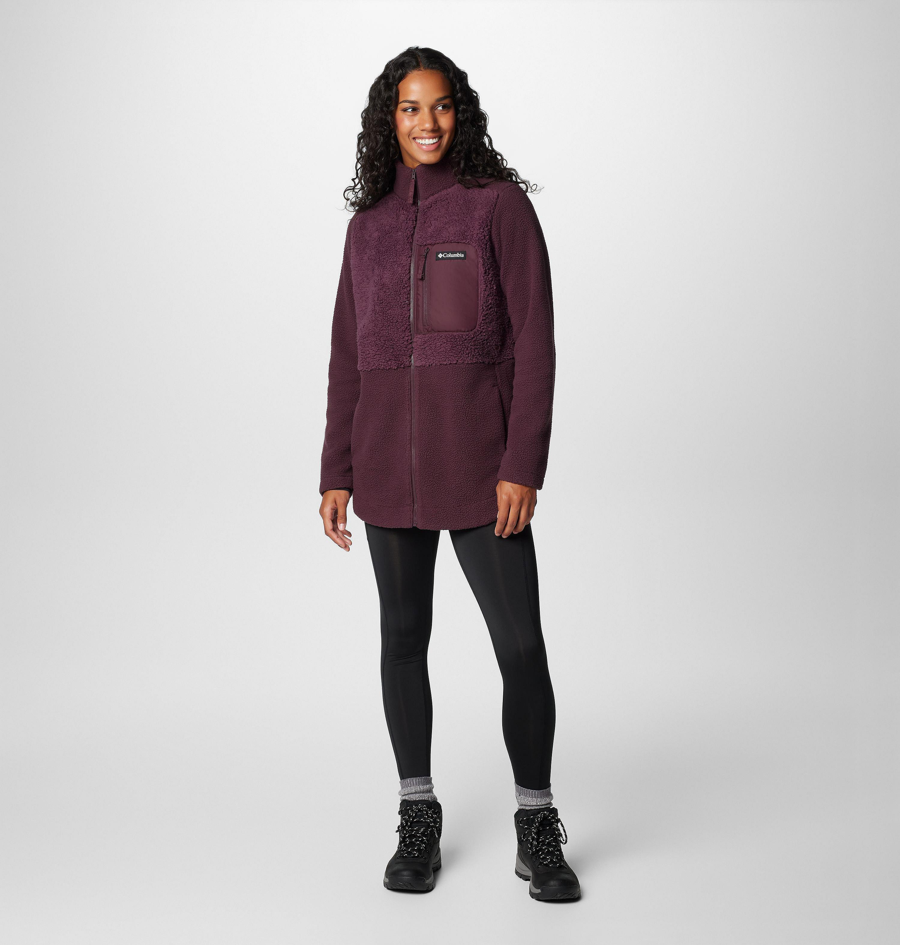 Women's Columbia Lodge Sherpa Full Zip Fleece Jacket 3