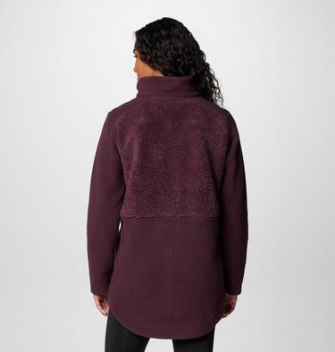 Women's Columbia Lodge Sherpa Fleece Jacket, Color: Moonvista, image 6