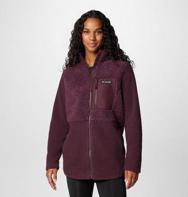 Women's Columbia Lodge Sherpa Fleece Jacket, Color: Moonvista, image 5
