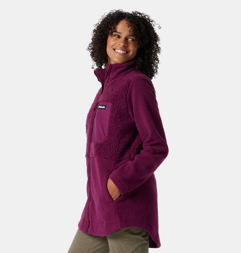 Columbia Lodge Sherpa FZ Fleece | 616 | L, Color: Marionberry, image 3