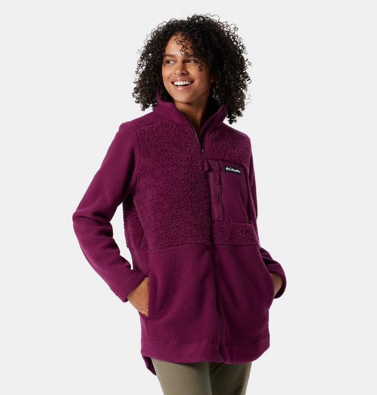 Columbia Lodge Sherpa FZ Fleece | 616 | L, Color: Marionberry, image 1