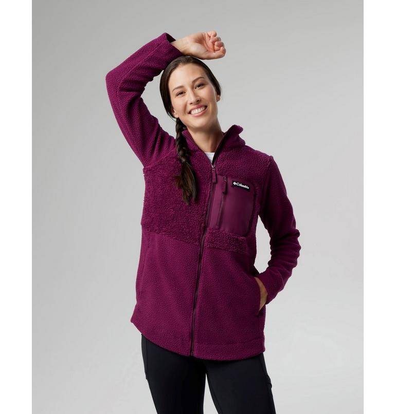 Columbia Lodge Sherpa FZ Fleece | 616 | L, Color: Marionberry, image 8