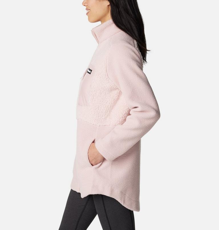 Chaqueta de forro polar sherpa Columbia Lodge para mujer, Color: Dusty Pink, image 3