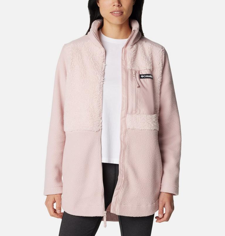 Chaqueta de forro polar sherpa Columbia Lodge para mujer, Color: Dusty Pink, image 6