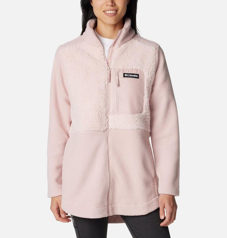 Chaqueta de forro polar sherpa Columbia Lodge para mujer, Color: Dusty Pink, image 1