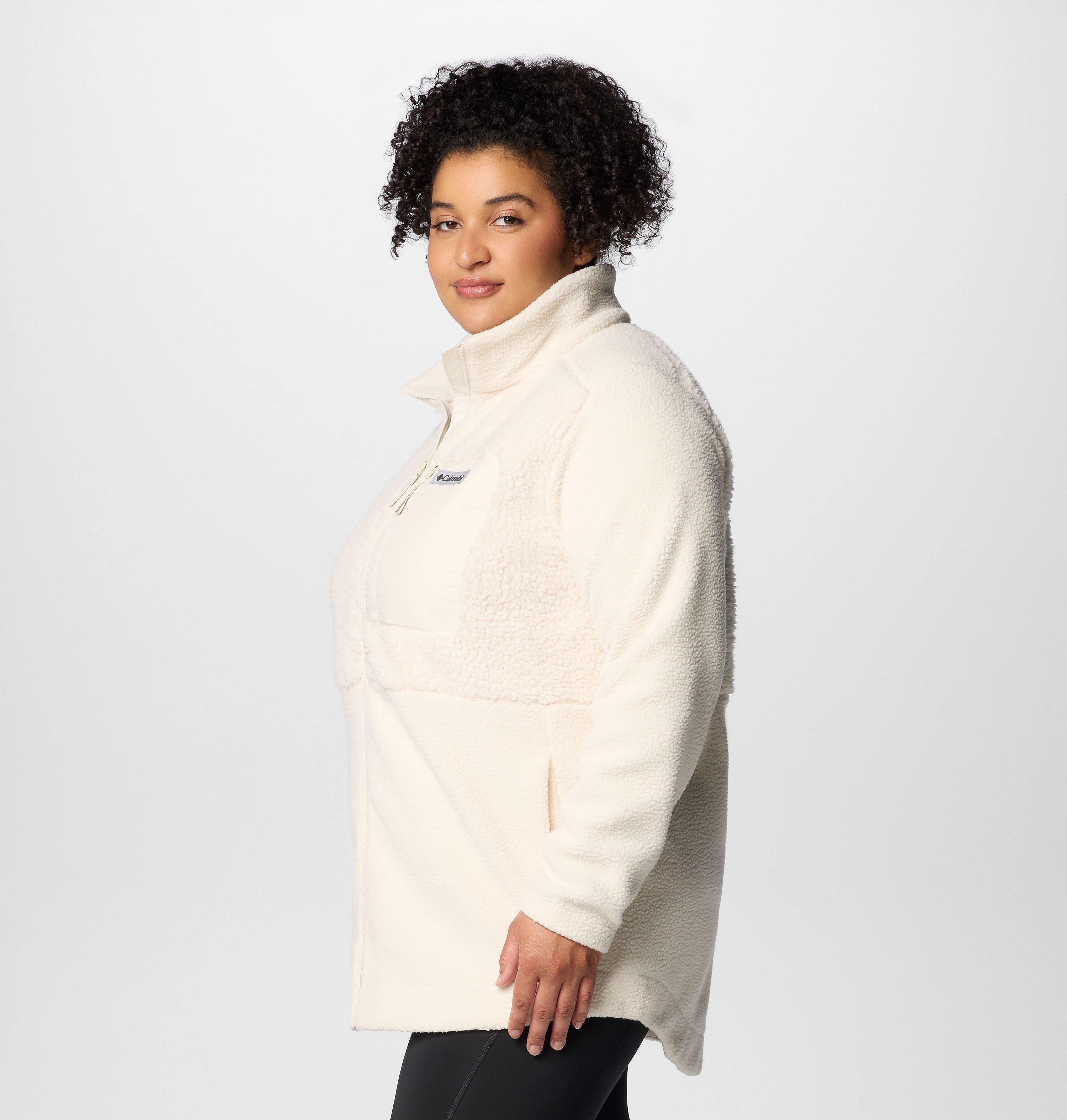 Women's Columbia Lodge Sherpa Full Zip Fleece Jacket - Plus Size | 191 | 1X 4