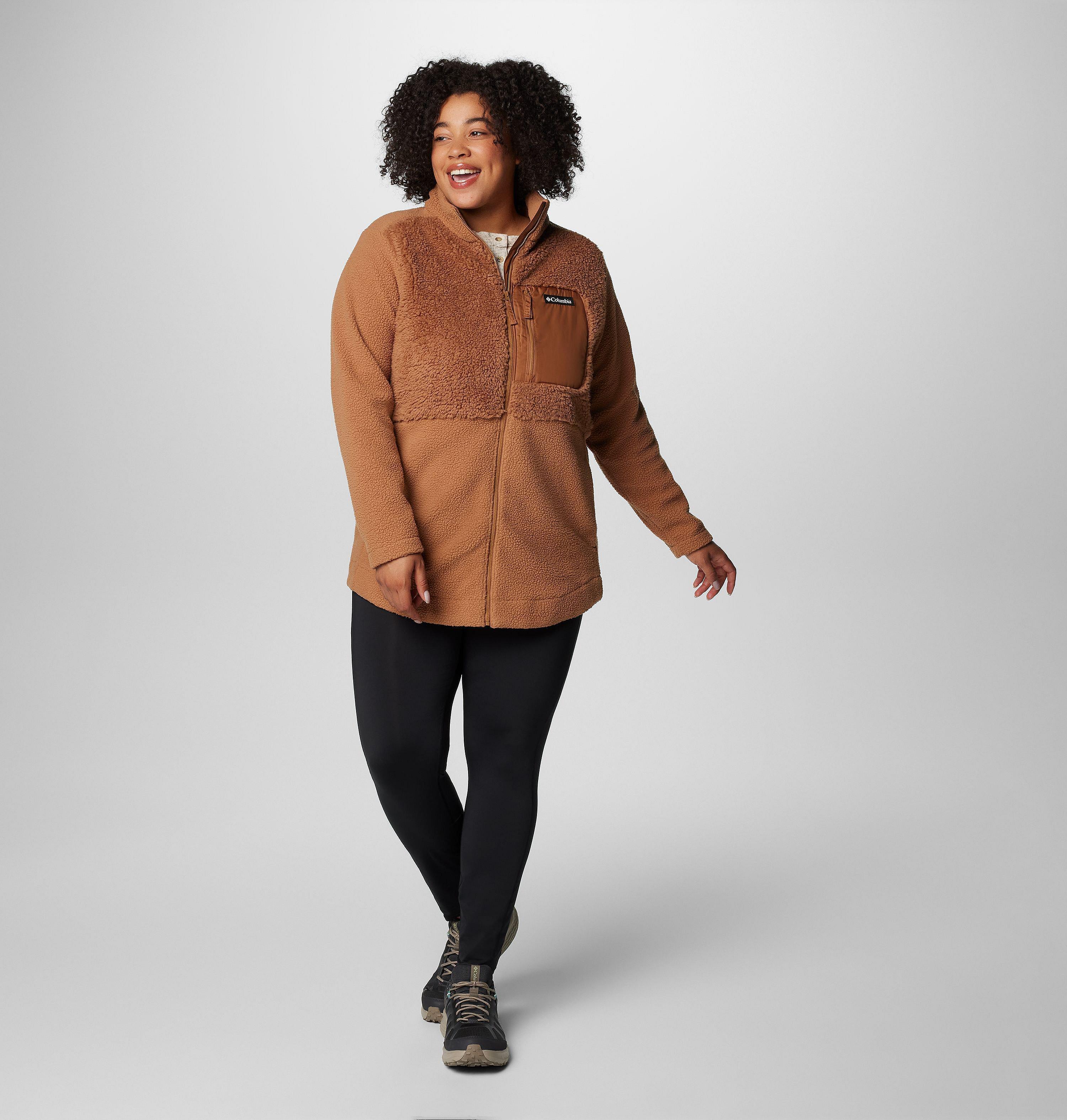 Women's Columbia Lodge Sherpa Full Zip Fleece Jacket - Plus Size 3