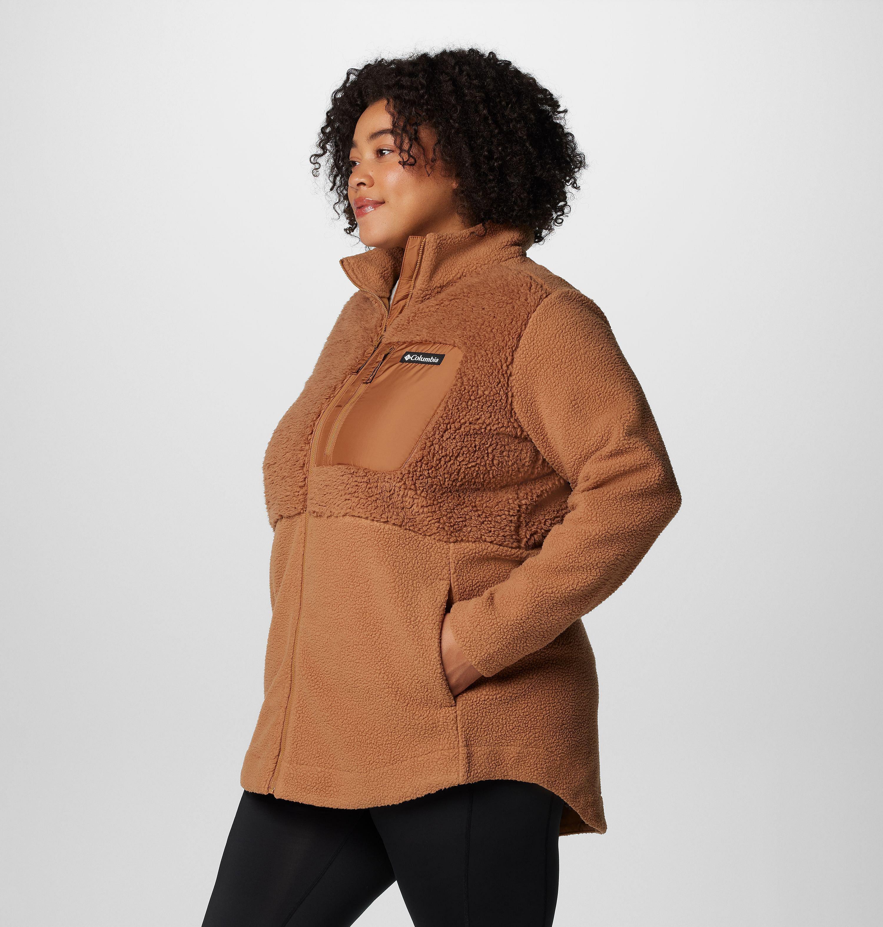 Women's Columbia Lodge Sherpa Full Zip Fleece Jacket - Plus Size 4