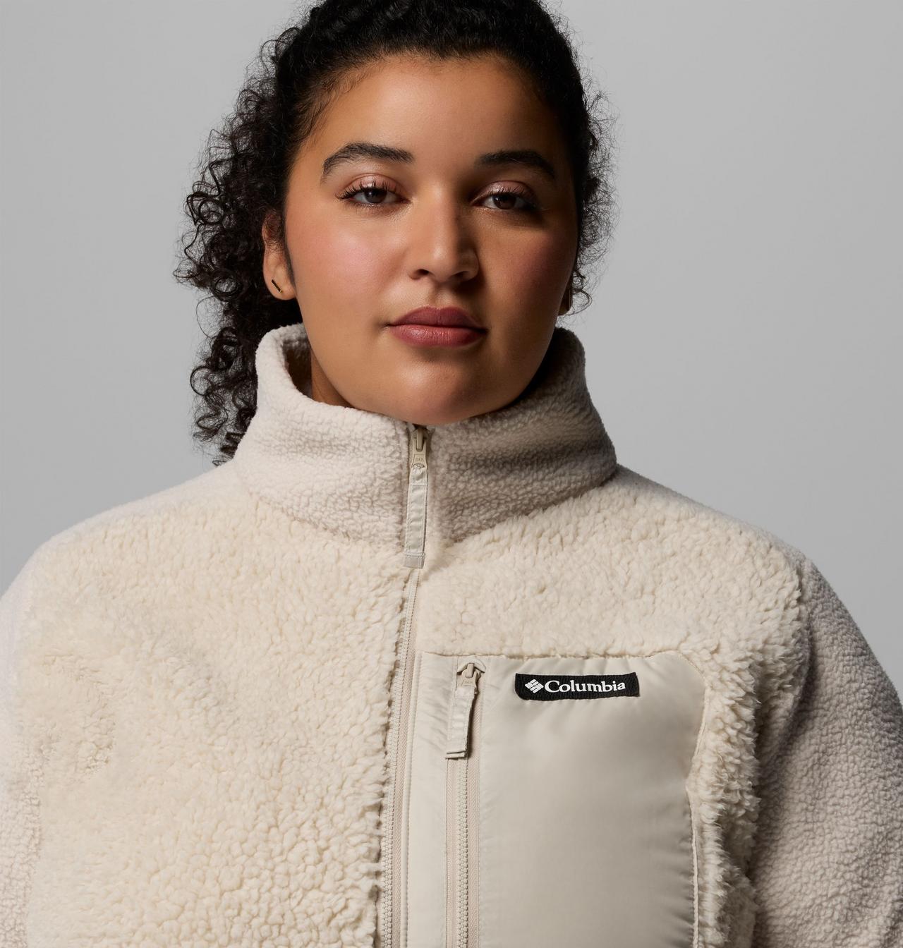 Women's Columbia Lodge™ Sherpa Full Zip Fleece Jacket - Plus Size | 278 | 2X 6