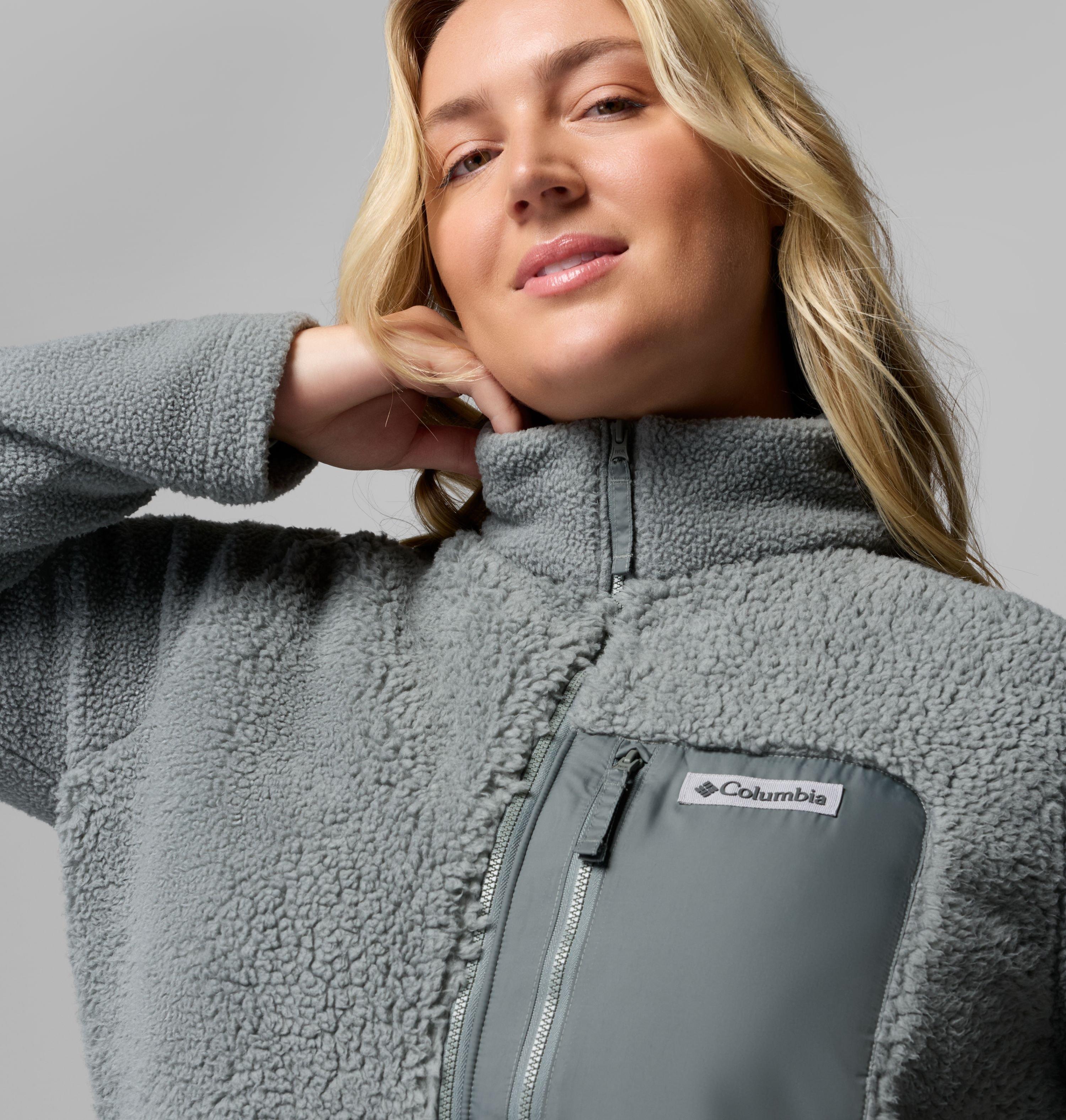 Women's Columbia Lodge Sherpa Full Zip Fleece Jacket - Plus Size | 342 | 1X 6