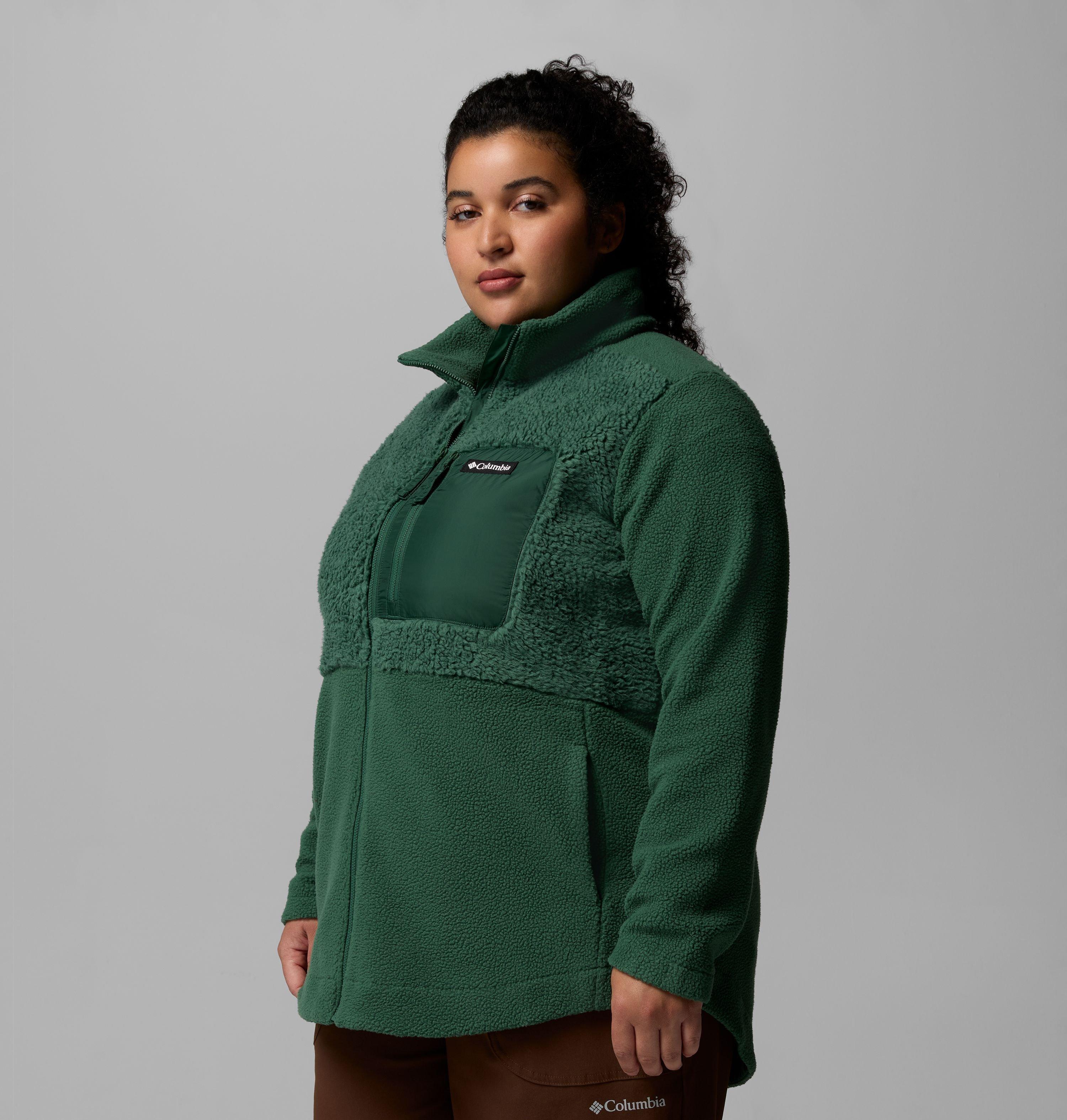 Women's Columbia Lodge Sherpa Full Zip Fleece Jacket - Plus Size | 375 | 1X 4