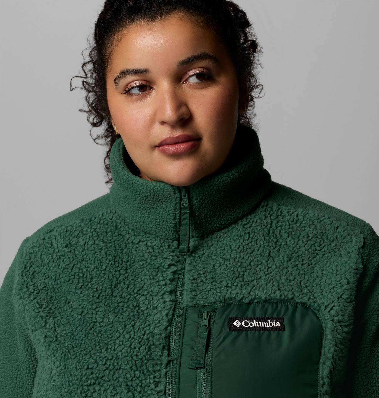 Women's Columbia Lodge™ Sherpa Full Zip Fleece Jacket - Plus Size | 375 | 3X 6