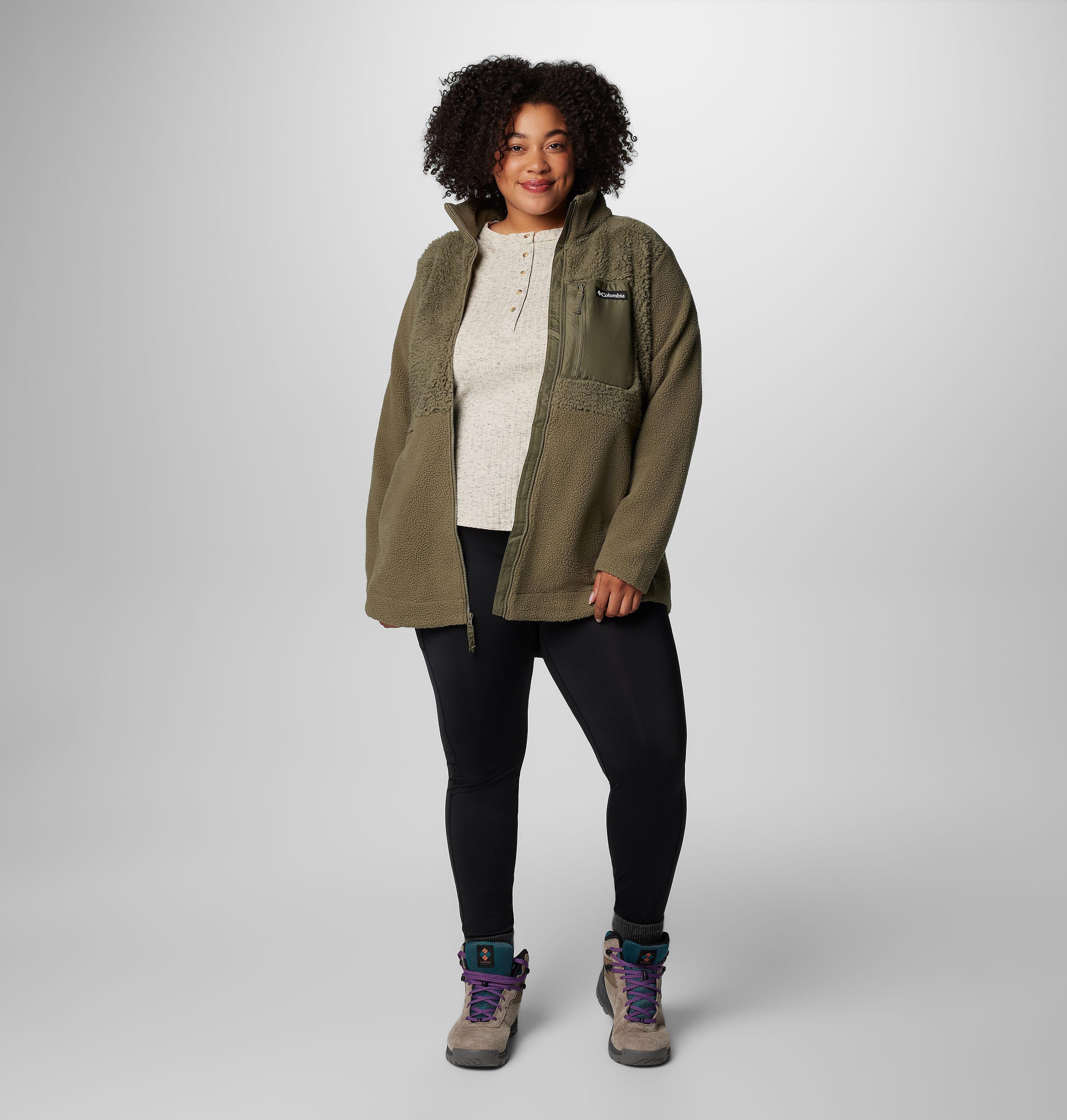 Women's Columbia Lodge Sherpa Full Zip Fleece Jacket - Plus Size 3