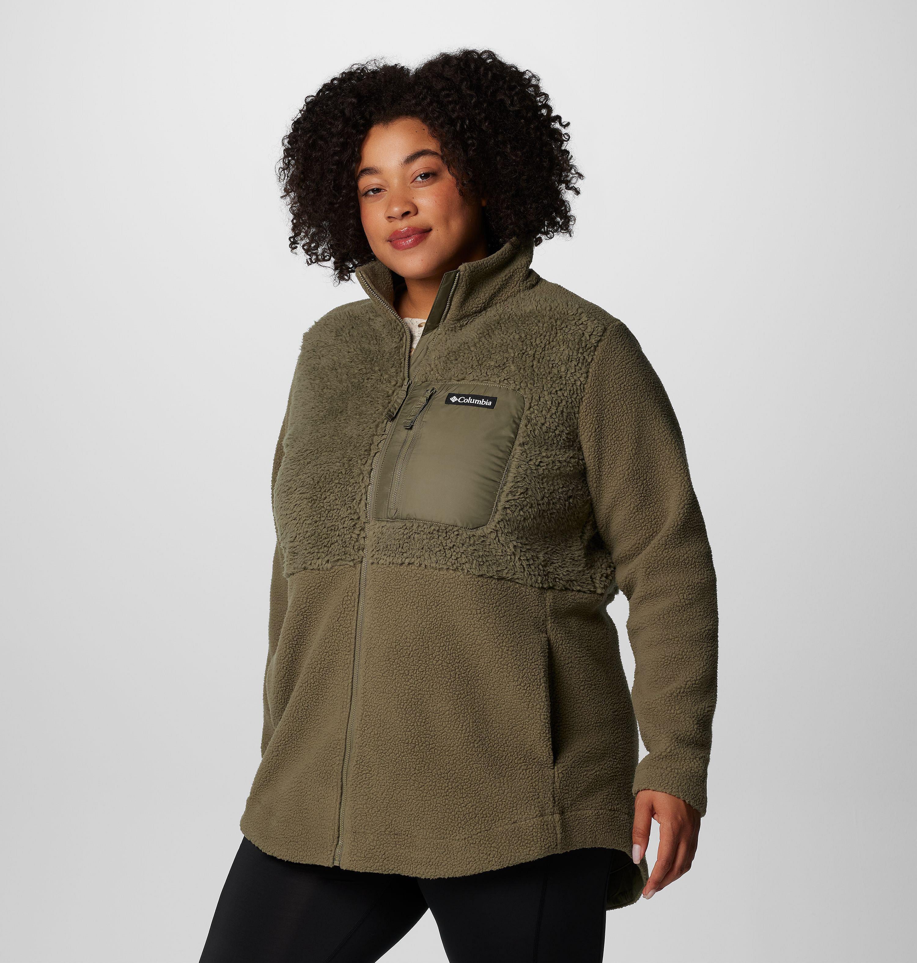 Women's Columbia Lodge Sherpa Full Zip Fleece Jacket - Plus Size 4