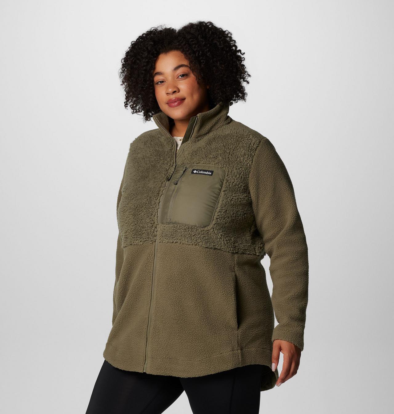 Women's Columbia Lodge™ Sherpa Full Zip Fleece Jacket - Plus Size 4