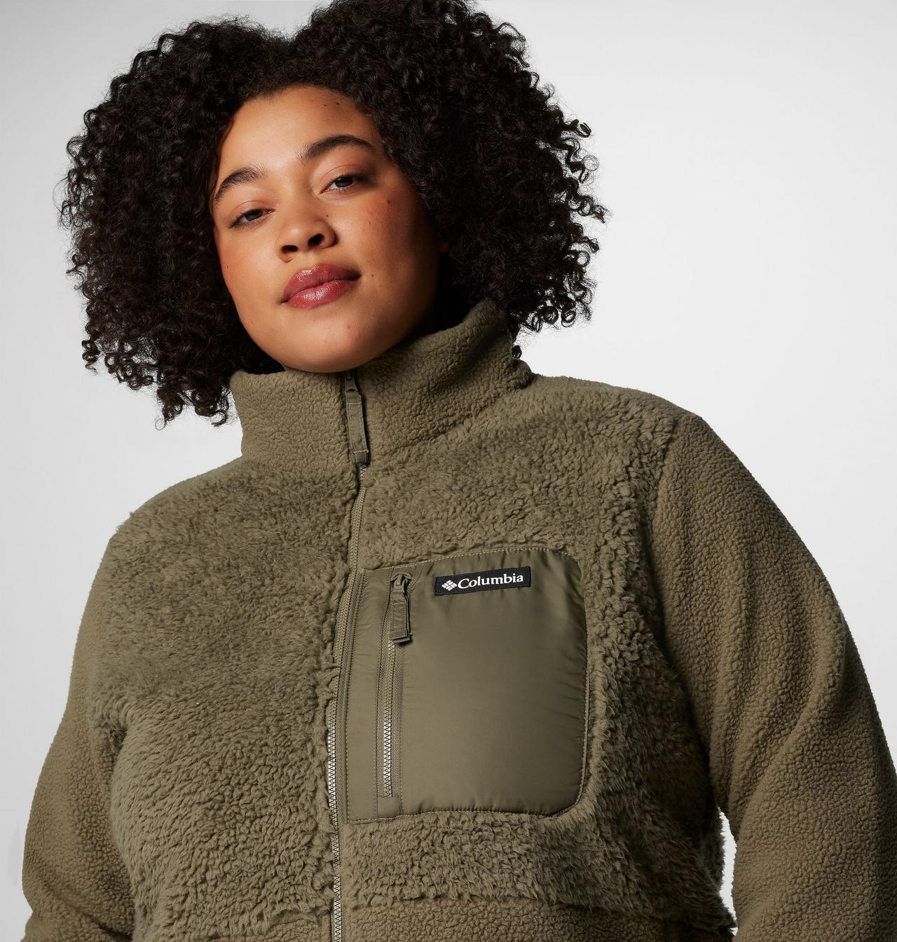 Women's Columbia Lodge™ Sherpa Full Zip Fleece Jacket - Plus Size 5