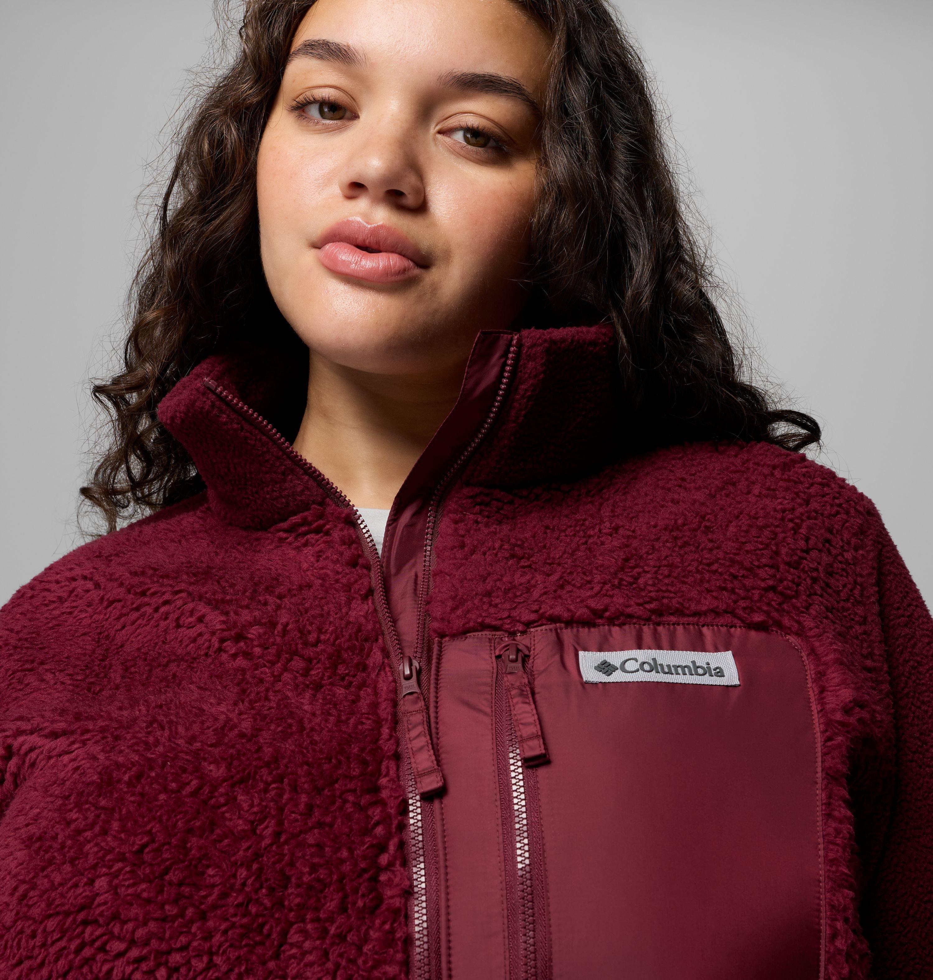 Women's Columbia Lodge Sherpa Full Zip Fleece Jacket - Plus Size | 624 | 1X 6