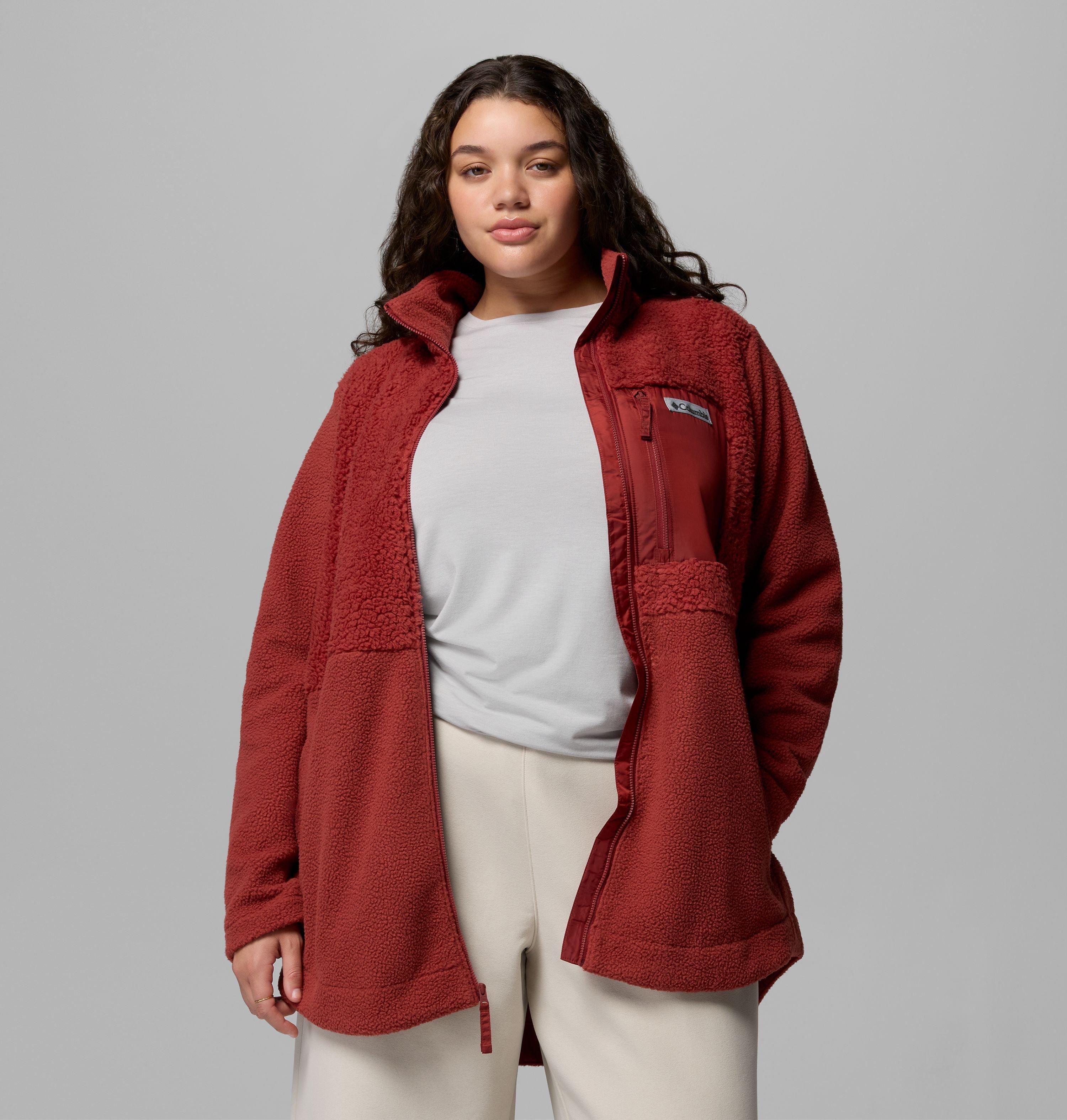 Women's Columbia Lodge Sherpa Full Zip Fleece Jacket - Plus Size | 632 | 2X 5
