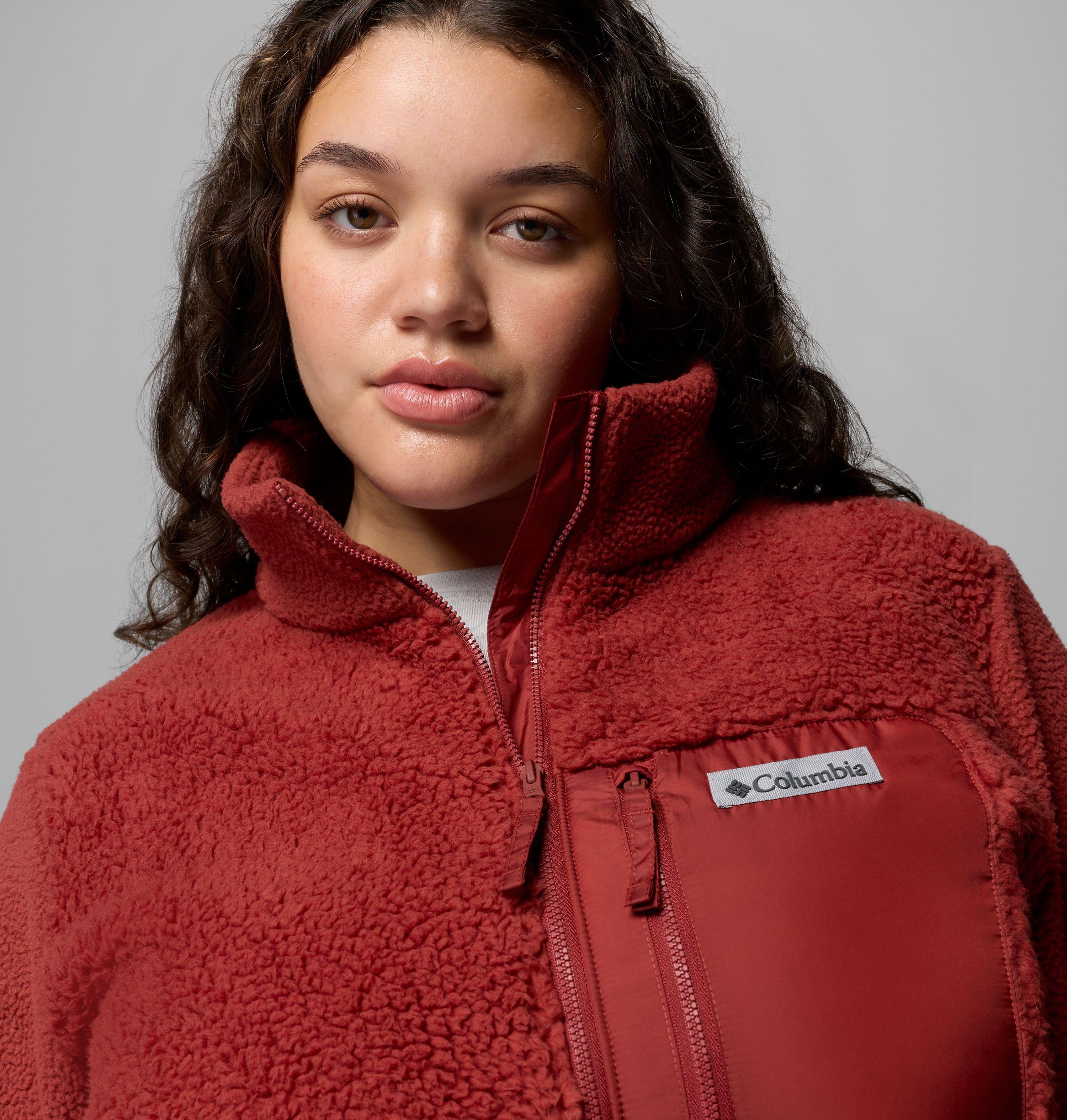 Women's Columbia Lodge Sherpa Full Zip Fleece Jacket - Plus Size | 632 | 2X 6