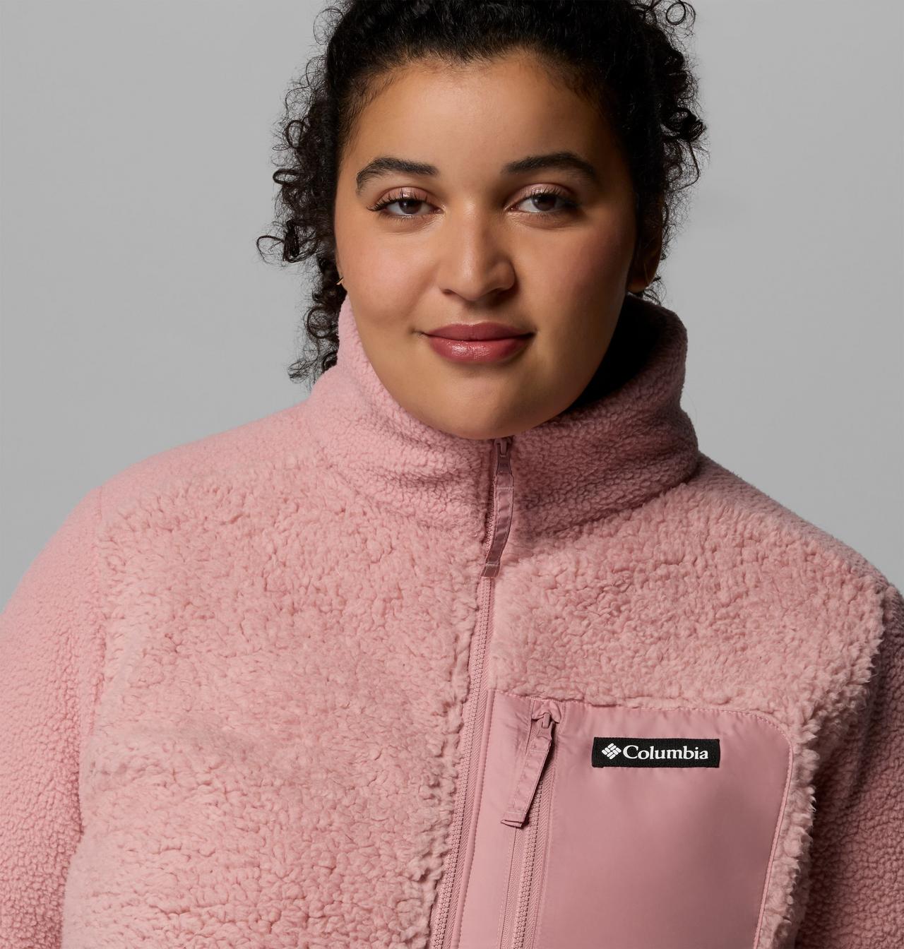 Women's Columbia Lodge™ Sherpa Full Zip Fleece Jacket - Plus Size | 659 | 1X 6