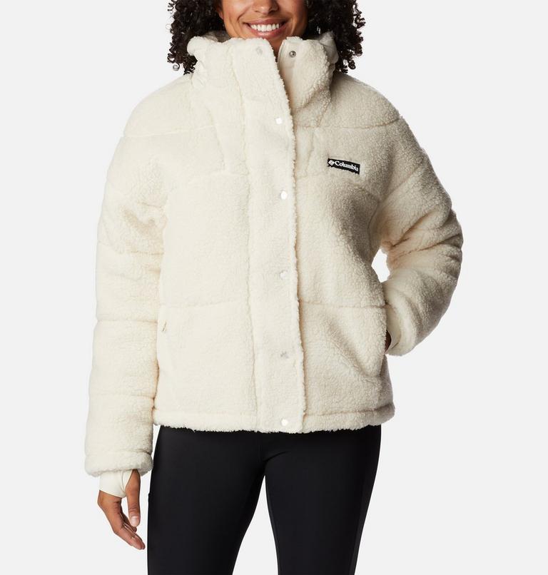 Columbia Lodge Baffled Sherpa Fleece | 191 | S, Color: Chalk, image 1
