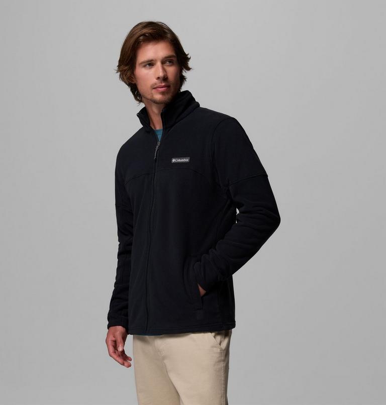 Forro polar con cremallera de arriba abajo Basin Trail para hombre, Color: Black, image 4