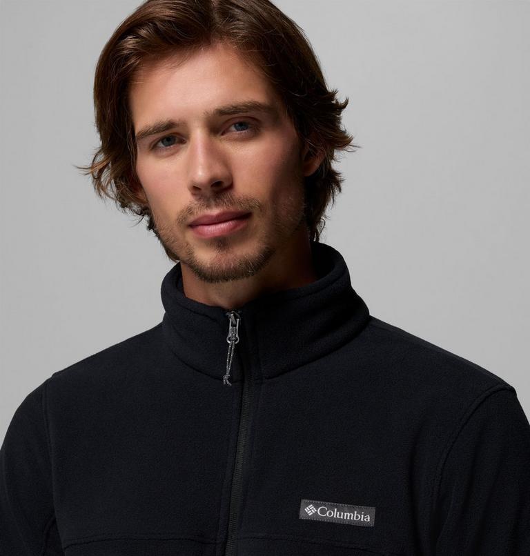 Forro polar con cremallera de arriba abajo Basin Trail para hombre, Color: Black, image 6