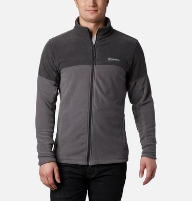 Forro polar con cremallera de arriba abajo Basin Trail para hombre, Color: City Grey, Shark, image 3