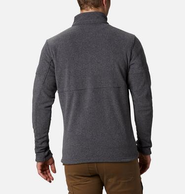 Men's Basin Trail Full Zip Fleece Jacket, Color: Charcoal Heather, image 4