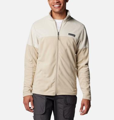 Men's Basin Trail Fleece Full Zip, Color: Ancient Fossil, Dark Stone, image 9